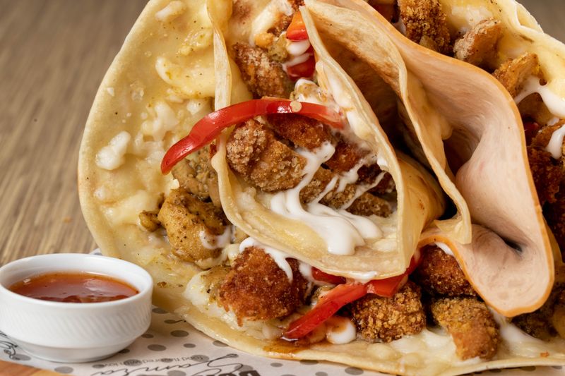 spicy chicken wrap